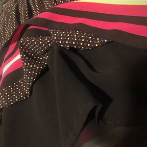 Poka Dot Knee Length Skirt